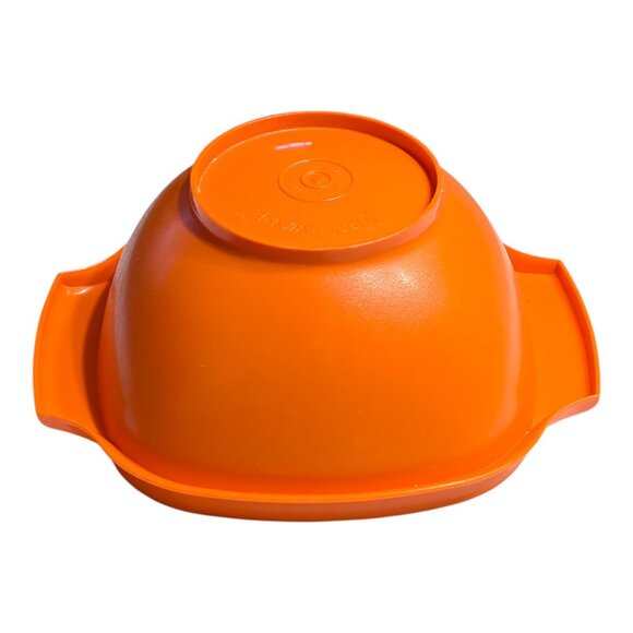 VTG Tupperware Plastic Orange Square Storage Bowl Container 840-5 NO LID USA - Picture 7 of 7